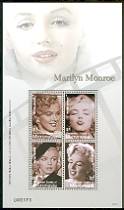 Marilyn Monroe Mint Sheet of Four $1 Stamps Micronesia, 2007